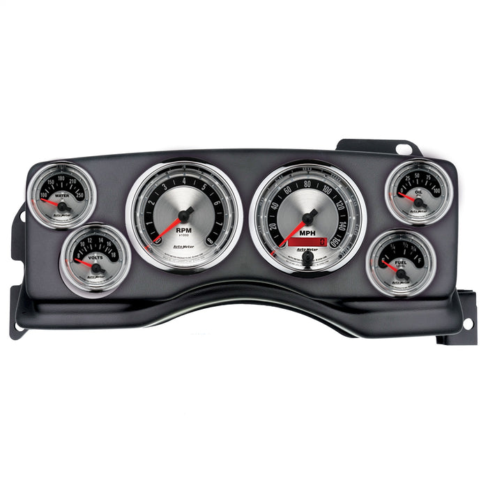 AutoMeter 2927-01 DIRECT FIT DASH KIT; (3 3/8in. X2; 2 1/16in. X4); FORD MUSTANG 90-93; AMERICAN M - Truck Part Superstore