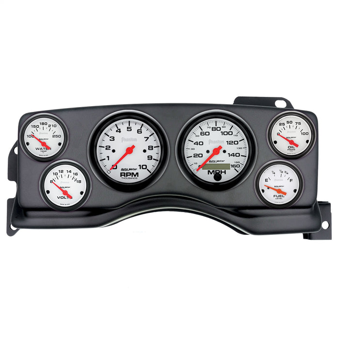 AutoMeter 2927-09 DIRECT FIT DASH KIT; (3 3/8in. X2; 2 1/16in. X4); FORD MUSTANG 90-93; PHANTOM - Truck Part Superstore