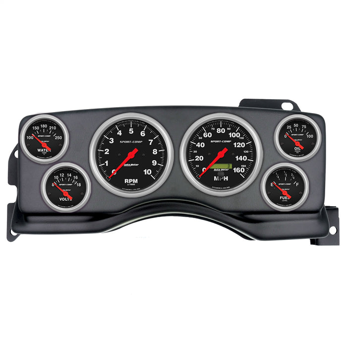 AutoMeter 2927-11 DIRECT FIT DASH KIT; (3 3/8in. X2; 2 1/16in. X4); FORD MUSTANG 90-93; SPORT-COMP - Truck Part Superstore
