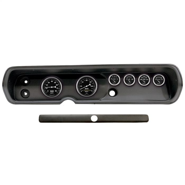 AutoMeter 2929-07 DIRECT FIT DASH KIT; (3 3/8in. X2; 2 1/16in. X4); CHEVY CHEVELLE 64-65; OLD TYME - Truck Part Superstore