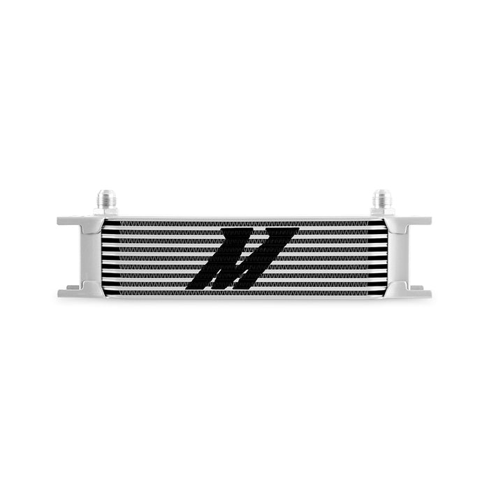 Mishimoto MMOC-10-8SL Universal 10-Row Oil Cooler, -8AN, Silver - Truck Part Superstore