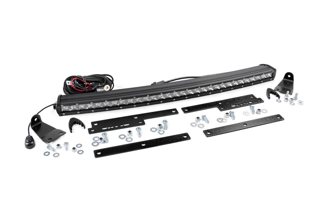 Rough Country 70625 30 Inch Curved Cree LED Grille Kit Single Row 14-18 Silverado/Sierra 1500 Rough Country - Truck Part Superstore