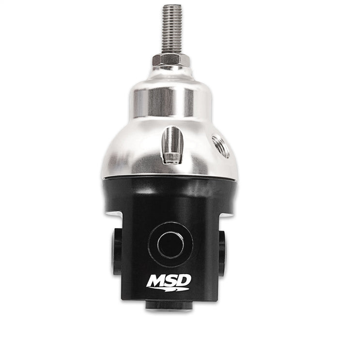 MSD 2938 Atomic Fuel Pressure Regulator; Flows 2.2 GPM; -6AN Inlet And Dual -6AN Outlets; - Truck Part Superstore