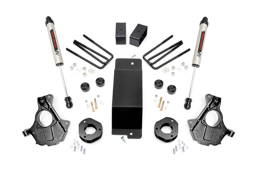 Rough Country 11970 3.5 Inch Suspension Lift Knuckle Kit w/V2 Monotube 07-13 Silverado/Sierra 1500 4WD Cast Steel Rough Country - Truck Part Superstore