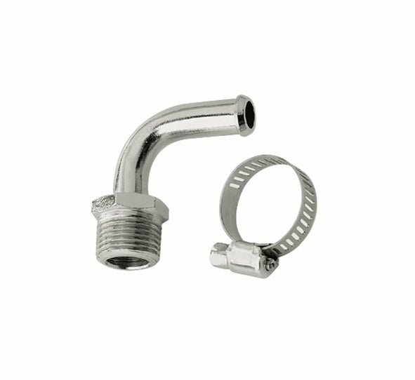 Mr Gasket 2970G Fuel Line Fittings; 3/8 in. NPT; 90 deg.; For 3/8 in. ID Hose; - Truck Part Superstore