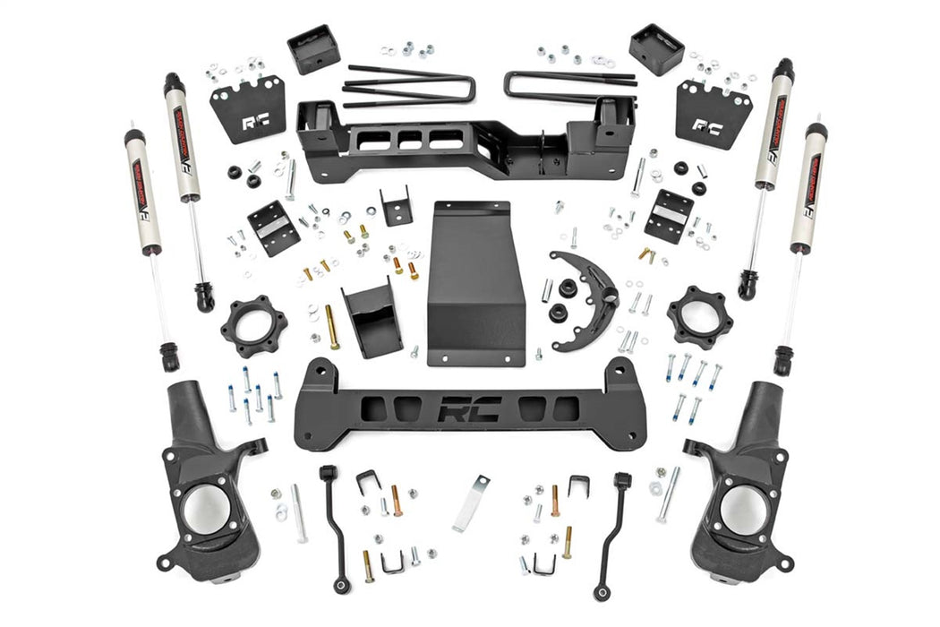 Rough Country 29770 6.0 Inch GM Suspension Lift Kit w/ V2 Shocks 01-10 2500HD 4WD Rough Country - Truck Part Superstore