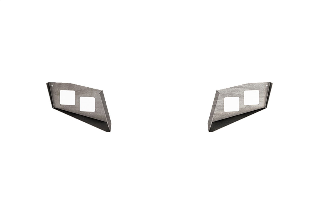Road Armor 2DFP2 Accessory Identity Light Pod; Front; Dual Cube; Standard; Raw Steel; - Truck Part Superstore