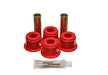 Energy Suspension 2.2111R Shackle Bushing Set; Red; Performance Polyurethane; - Truck Part Superstore
