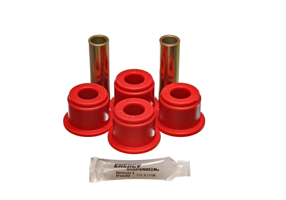 Energy Suspension 2.2111R Shackle Bushing Set; Red; Performance Polyurethane; - Truck Part Superstore