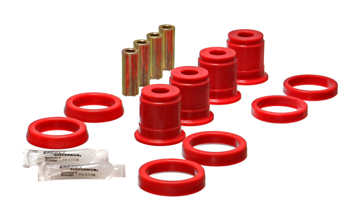 Energy Suspension 2.3105R Control Arm Bushing Set; Red; Front Upper; Performance Polyurethane; - Truck Part Superstore