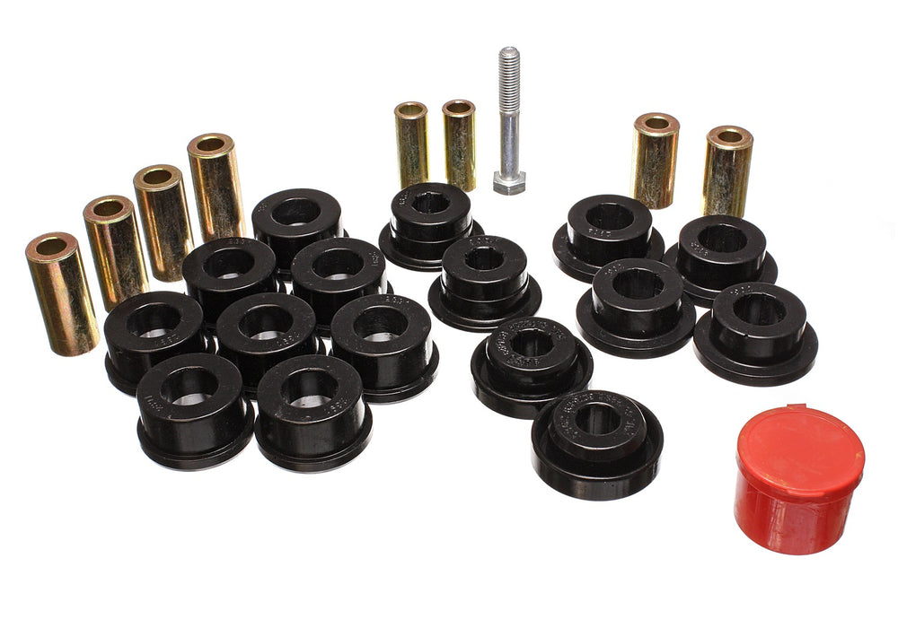 Energy Suspension 2.3108G Control Arm Bushing Set; Black; Front; Performance Polyurethane; - Truck Part Superstore