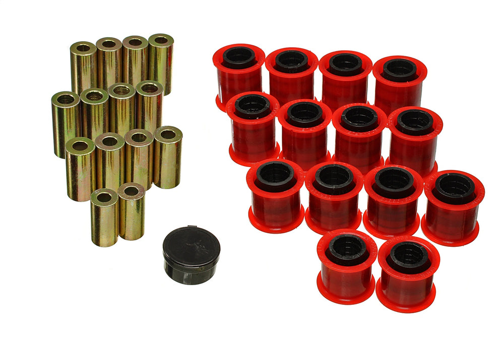 Energy Suspension 2.3110G Control Arm Bushing Set; Black; Front; Performance Polyurethane; - Truck Part Superstore