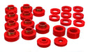 Energy Suspension 2.4102R Body Cab Mount Set; Red; Performance Polyurethane; - Truck Part Superstore