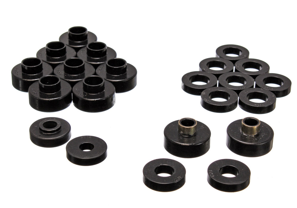Energy Suspension 2.4103G Body Cab Mount Set; Black; Performance Polyurethane; - Truck Part Superstore
