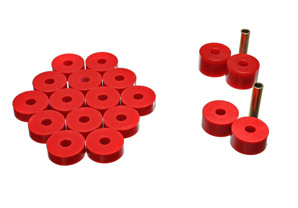 Energy Suspension 2.4106R Body Cab Mount Set; Red; Performance Polyurethane; - Truck Part Superstore
