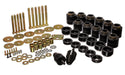 Energy Suspension 2.4108G Body Mount Set; Black; 1 in. Body Lift; Performance Polyurethane; - Truck Part Superstore