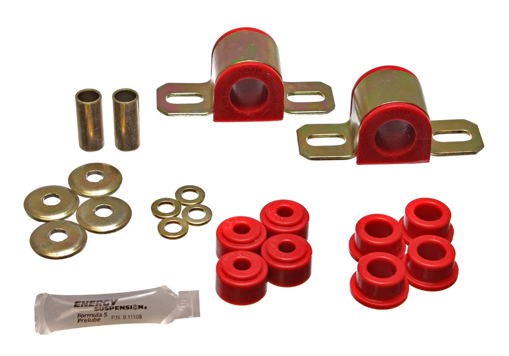 Energy Suspension 2.5103R Sway Bar Bushing Set; Red; Front; Bar Dia. 23mm; Performance Polyurethane; - Truck Part Superstore