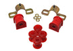 Energy Suspension 2.5111R Sway Bar Bushing Set; Red; Rear; Bar Dia. 16mm; Performance Polyurethane; - Truck Part Superstore
