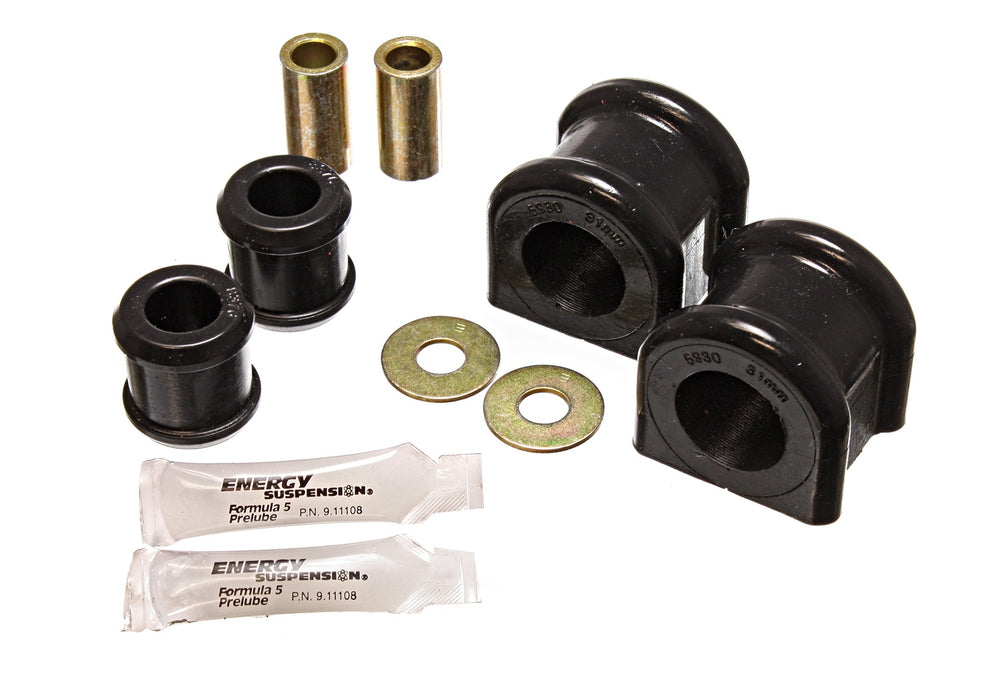 Energy Suspension 2.5112G Sway Bar Bushing Set; Black; Front; 31mm; - Truck Part Superstore
