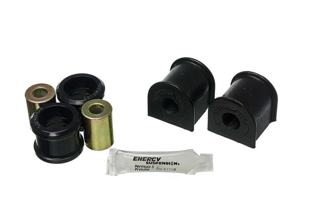 Energy Suspension 2.5117G Sway Bar Bushing Set; Black; Rear; 17mm; - Truck Part Superstore