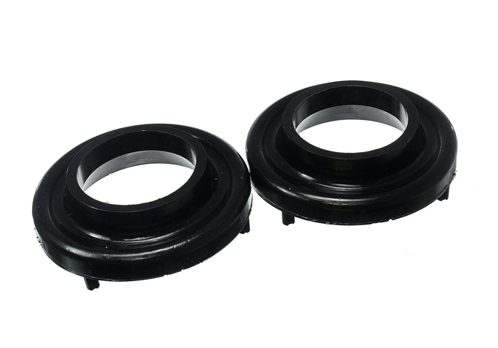 Energy Suspension 2.6114G Coil Spring Isolator Set; Black; Front; - Truck Part Superstore