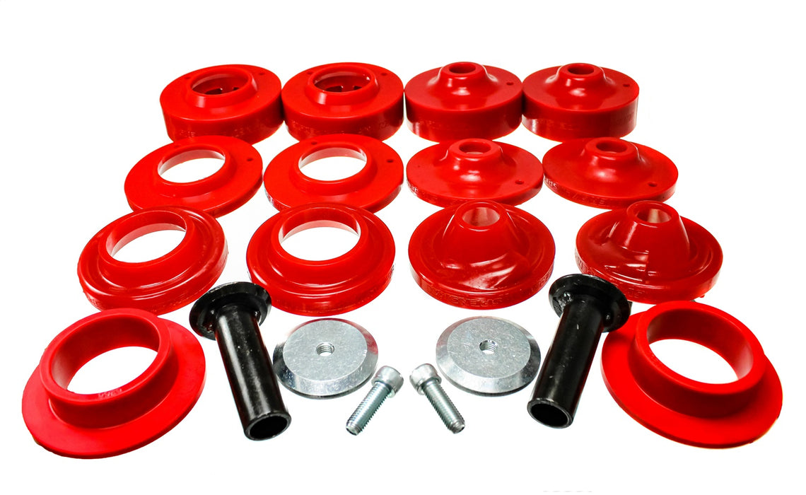 Energy Suspension 2.6116R Coil Spring Spacer Lift Set; Red; 2 in. Lift; - Truck Part Superstore