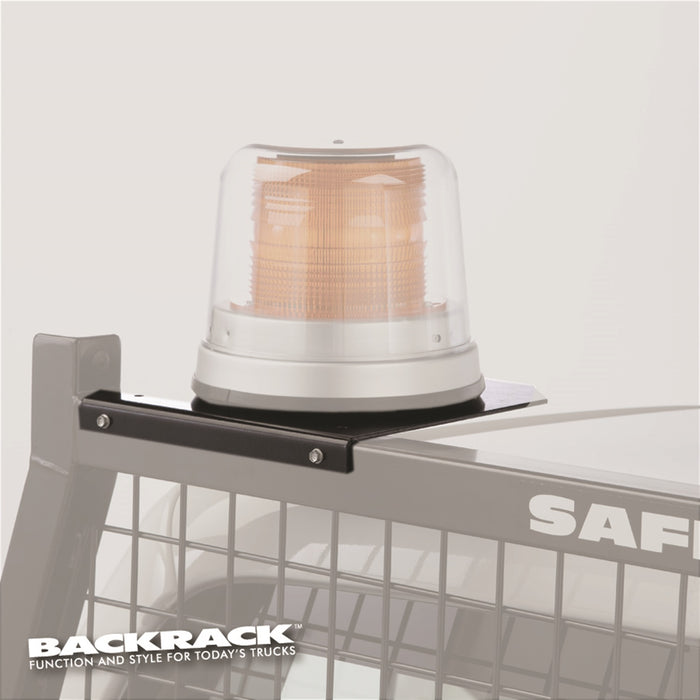 Backrack 81004 Utility Light Bracket; 6.5 in.; Base Safety Rack; Louver; Insert P/D; - Truck Part Superstore