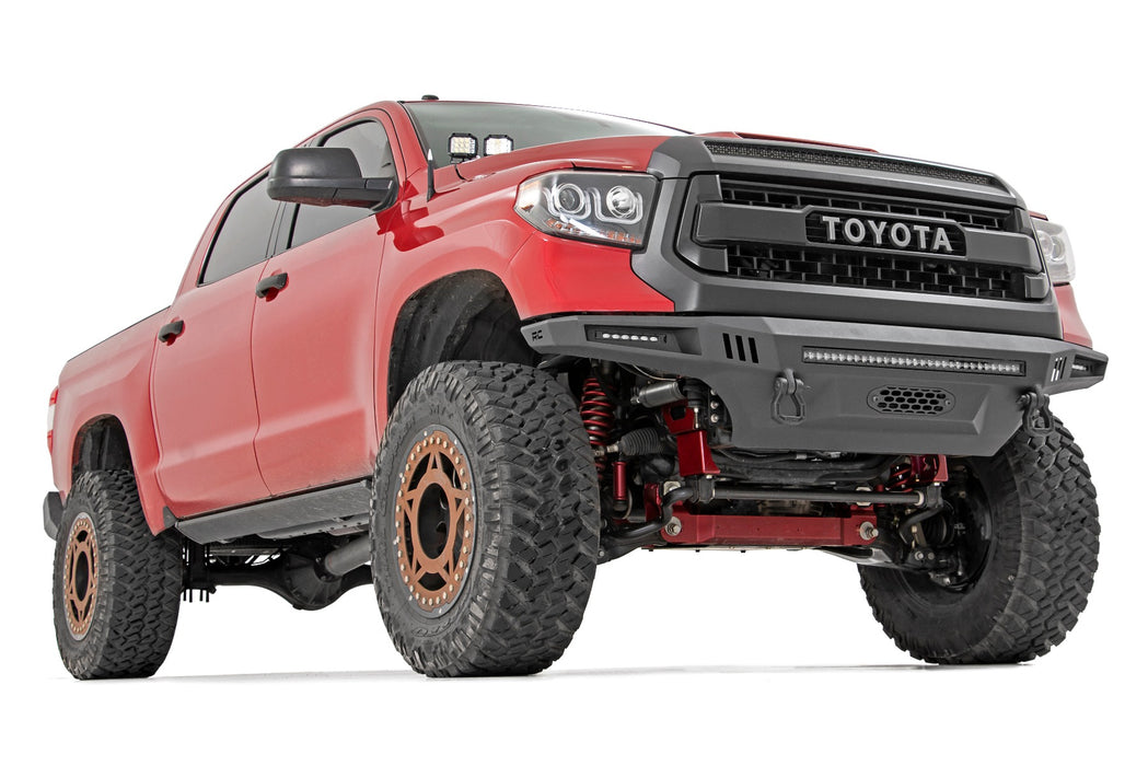 Rough Country 70837 Toyota 2-inch LED Lower Windshield Ditch Kit (14-20 Tundra Black Series w/ Cool White DRL) Rough Country - Truck Part Superstore