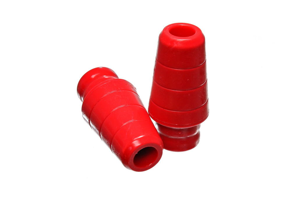 Energy Suspension 2.9102R Bump Stop Set; Red; Front; Extended; For Use w/1.75 in. Lift; - Truck Part Superstore