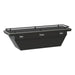 UWS SLD69-A-LP-MB-R Matte Black Aluminum 69in. Deep Angled Secure Lock Tool Box; Low Profile; Rail - Truck Part Superstore