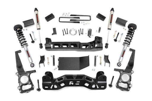 Rough Country 57472 4 Inch Suspension Lift Kit Lifted N3 Struts V2 Monotube Shocks 11-13 F-150 4WD Rough Country - Truck Part Superstore