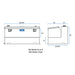 UWS TT-75-COMBO-BLK Gloss Black 75-Gallon Combo Aluminum Transfer Tank - Truck Part Superstore