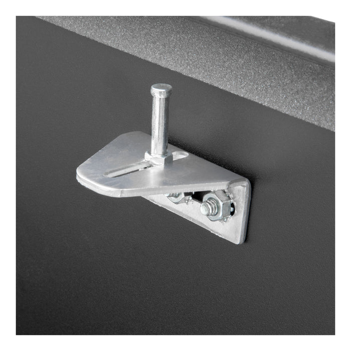 UWS ST-100HH-CB-MB Matte Black Hammerhead-Style 100-Gallon Steel-Aluminum Combo Transfer Tank - Truck Part Superstore