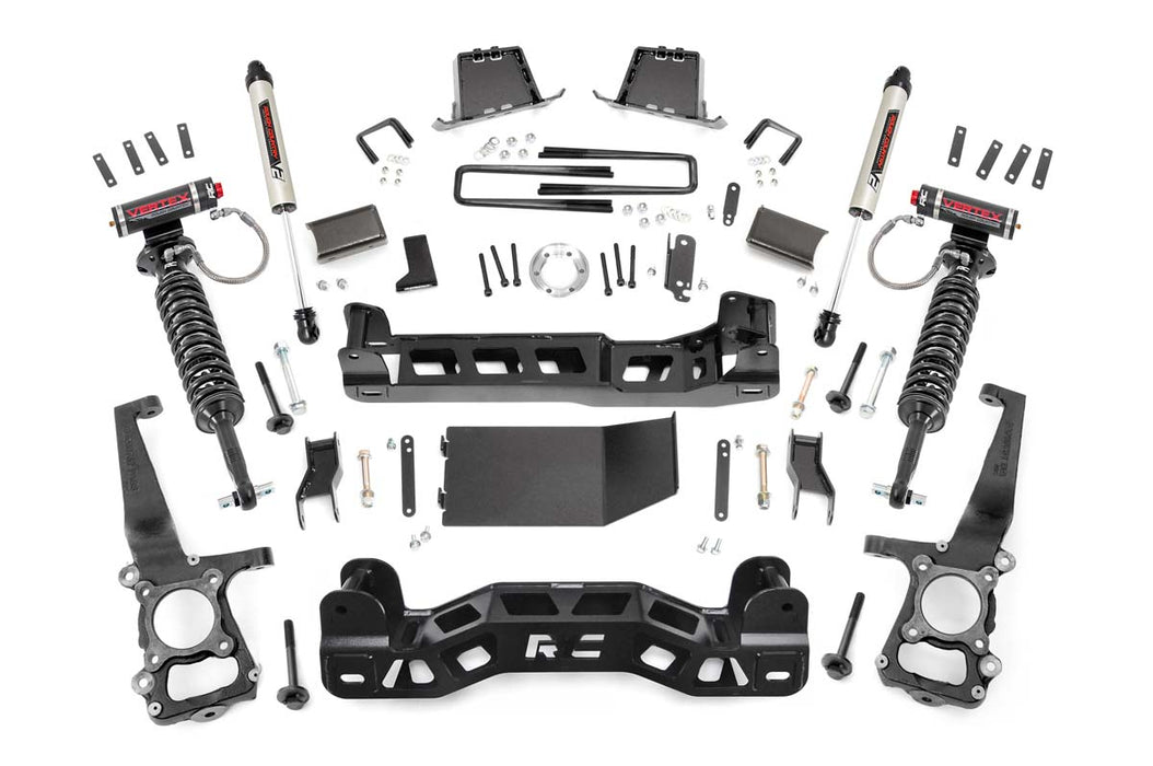 Rough Country 57557 6 Inch Suspension Lift Kit Vertex & V2 14 F-150 4WD Rough Country - Truck Part Superstore