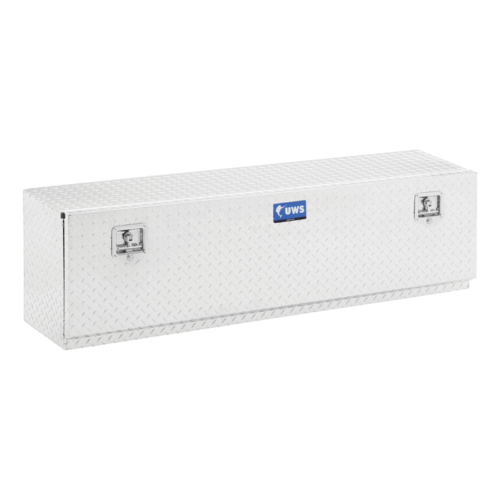 UWS EC40021 Bright Aluminum 60in. Single-Door Topside Truck Tool Box (Heavy Packaging) - Truck Part Superstore
