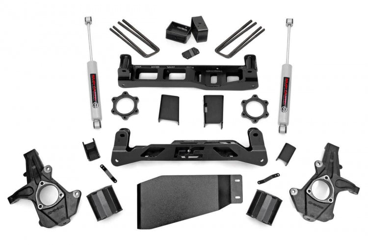 Rough Country 26230 5 Inch Suspension Lift Kit w/N3 Shocks 07-13 Silverado/Sierra 1500 4WD Rough Country - Truck Part Superstore