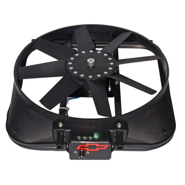 Proform 141-647 Electric Radiator Fan; High Perf. Model w/Bowtie Logo and Thermo; 15 In; 2800CFM - Truck Part Superstore