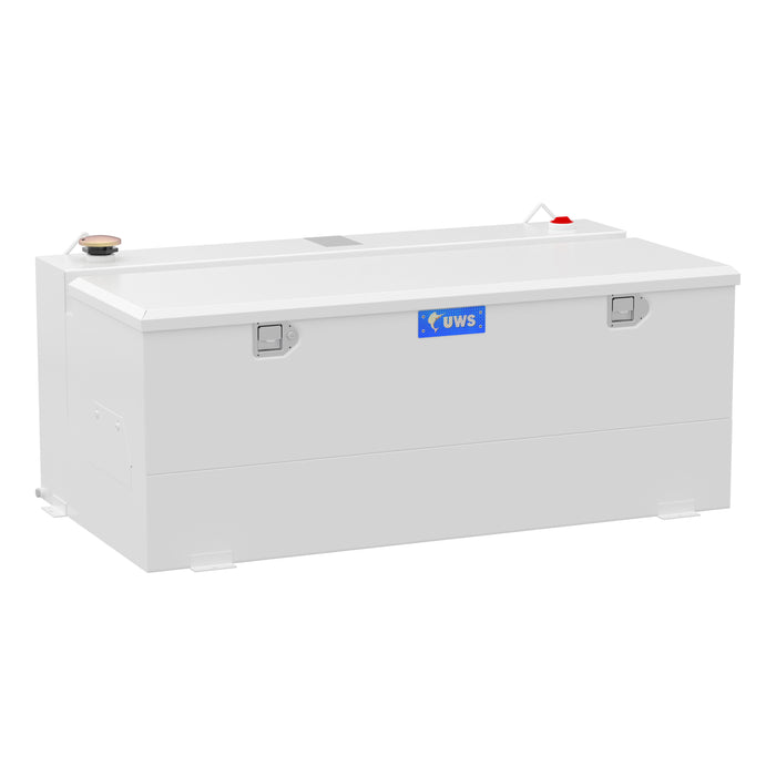 UWS ST-100-COMBO-W White 100-Gallon Steel-Aluminum Combo Transfer Tank - Truck Part Superstore