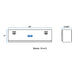UWS EC40021 Bright Aluminum 60in. Single-Door Topside Truck Tool Box (Heavy Packaging) - Truck Part Superstore