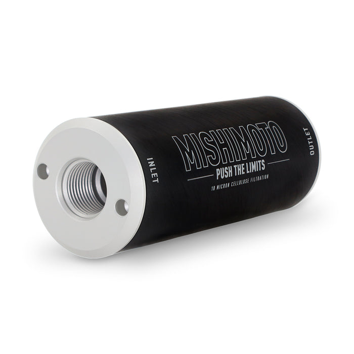 Mishimoto MMFF-SL-C010 Mishimoto High-Performance -10AN Fuel Filter, Slim, 10-Micron Cellulose Insert - Truck Part Superstore