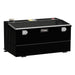 UWS TT-75-COMBO-BLK Gloss Black 75-Gallon Combo Aluminum Transfer Tank - Truck Part Superstore