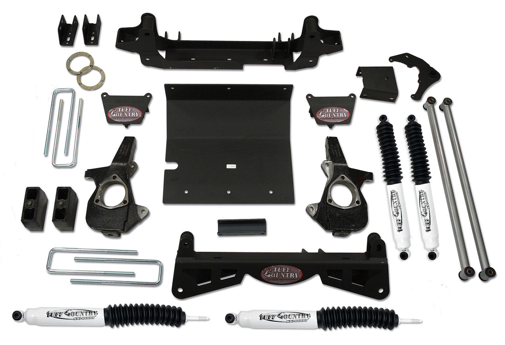 Tuff Country 16992KN 6 Inch Lift Kit 01-06 Silverado/Sierra 1500HD w/3 Piece Sub Frame and SX8000 Shocks Tuff Country - Truck Part Superstore