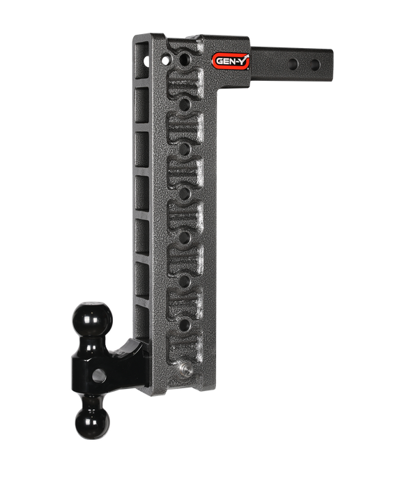 GEN-Y Hitch GH-518 MEGA-DUTY 2" Shank 17.5" Drop 2K TW 16K Hitch Dual-Ball & Stabilizer Kit - Truck Part Superstore