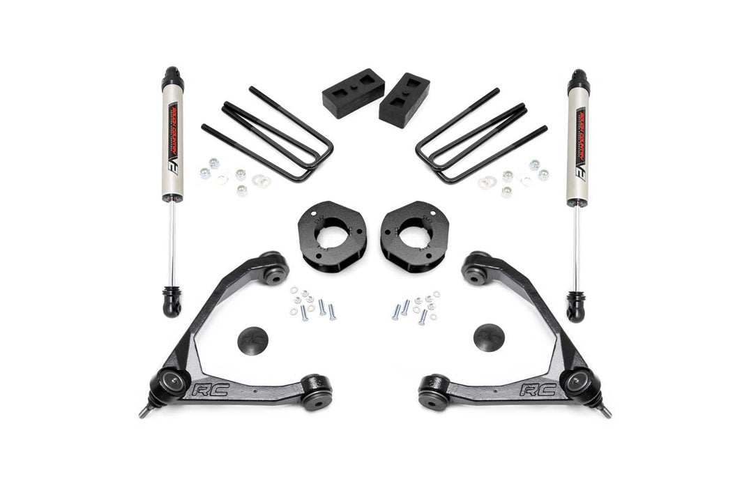 Rough Country 19870 3.5 Inch Suspension Lift Kit w/V2 Shocks 07-16 Silverado/Sierra 1500 2WD Rough Country - Truck Part Superstore