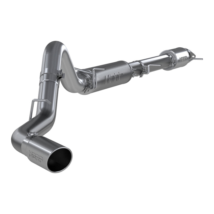 MBRP S5093AL Silverado/Sierra 4 Inch Cat Back Exhaust System Single Side Exit 20-22 Silverado/Sierra 2500/3500 HD 6.6L V8 Installer Series MBRP - Truck Part Superstore