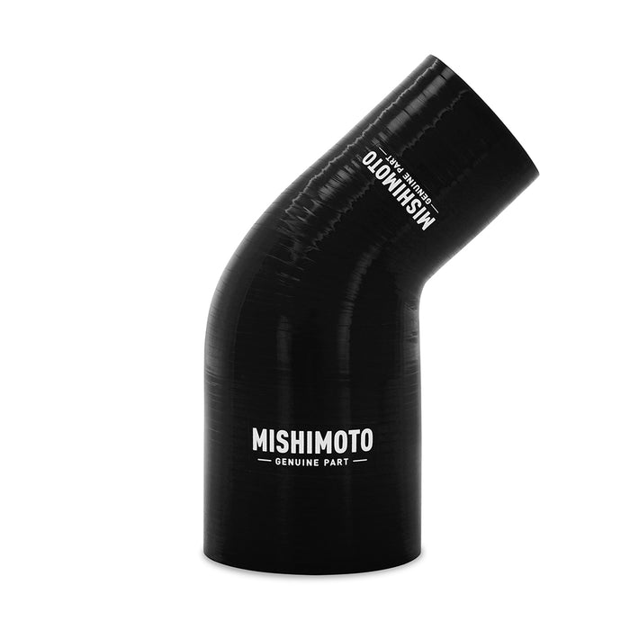 Mishimoto MMCP-R45-17525BK Mishimoto 45-Degree Silicone Transition Coupler, 1.75-in to 2.50-in, Black - Truck Part Superstore