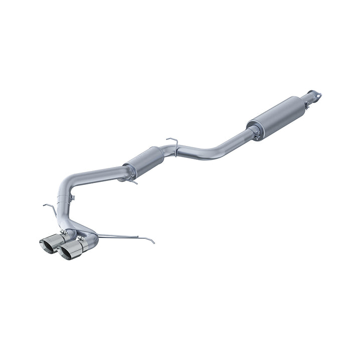 MBRP S4200AL Aluminized Steel 3 Inch Cat Back Exhaust System Dual Center Outlet For 13-18 Ford Focus ST 2.0L EcoBoost MBRP - Truck Part Superstore