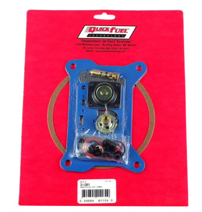 Quick Fuel Technology 3-201QFT Carburetor Rebuild Kit; Non Stick For Use w/2300 2 Barrel Carbs; 350/500 cfm.; - Truck Part Superstore