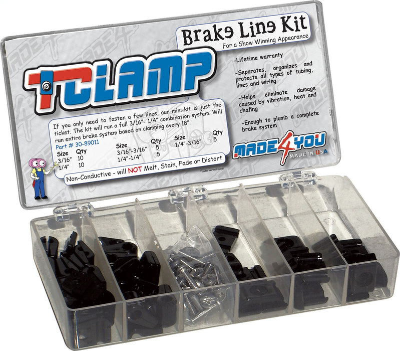Lokar 30-890-11 T Clamp Brake Line Kit - Truck Part Superstore