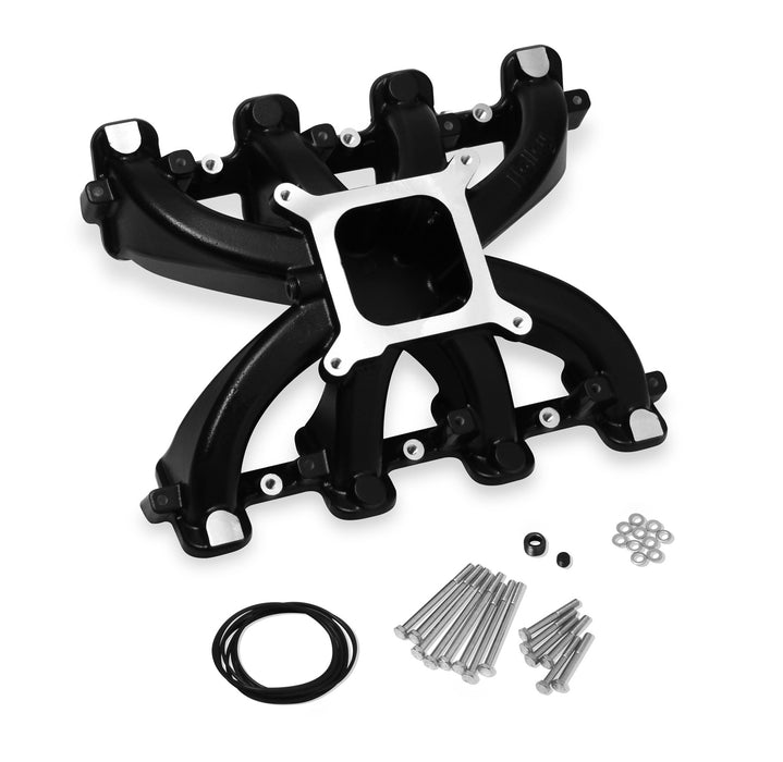 Holley 300-131BK LS Single Plane Mid-Rise Intake - Truck Part Superstore